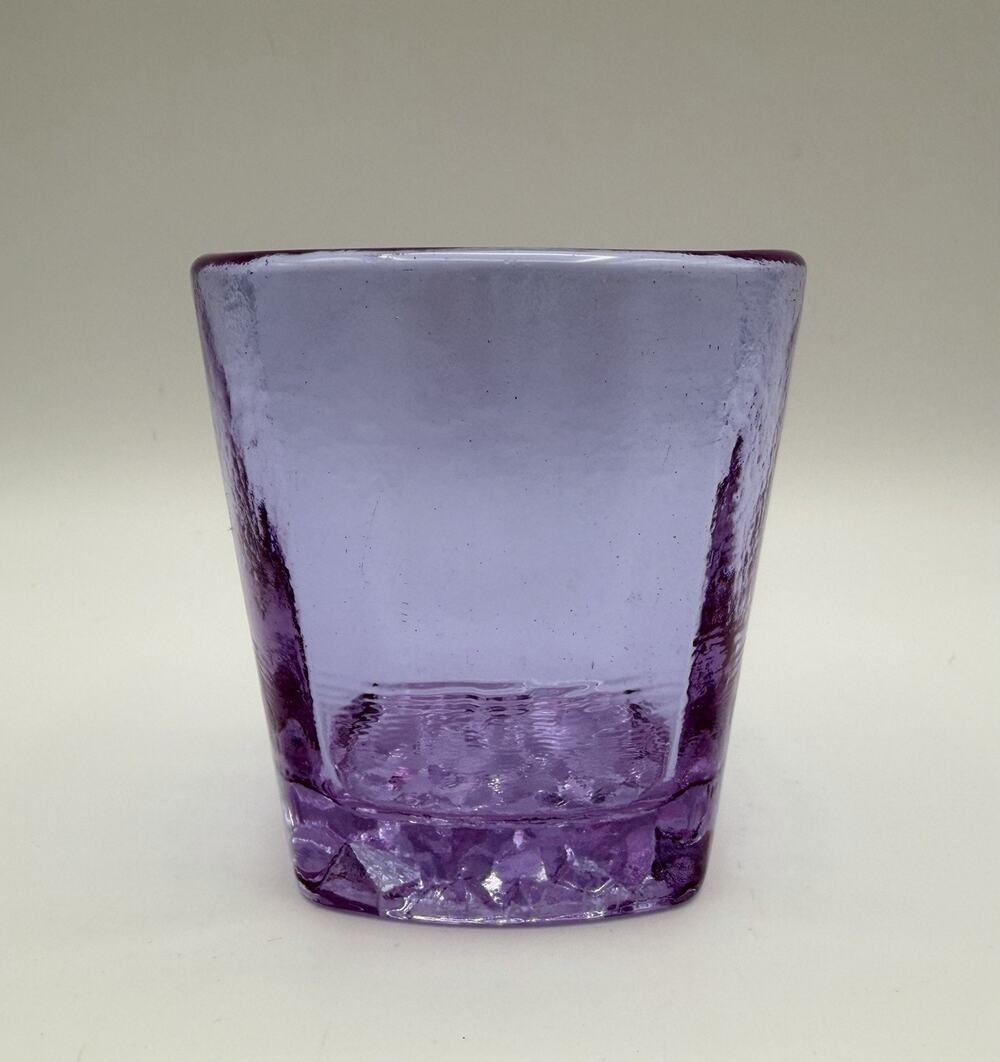 Fire and Light LAVENDER On The Rocks Drinking Tumbler 3.5” Neodymium Glass